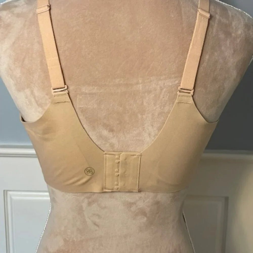 Honeylove Wireless Crossover Bra NWT NEW Sand 44DD 3X - Picture 5 of 9